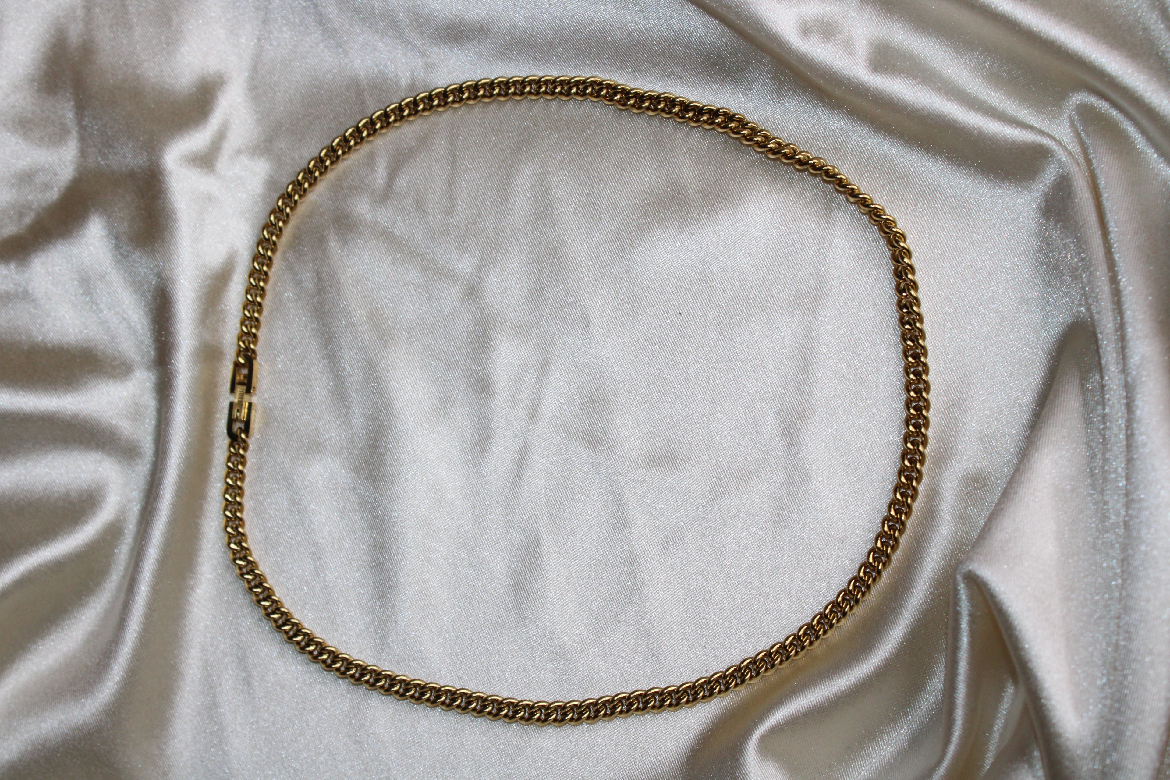 Stainless Steel Gold Cuban Link