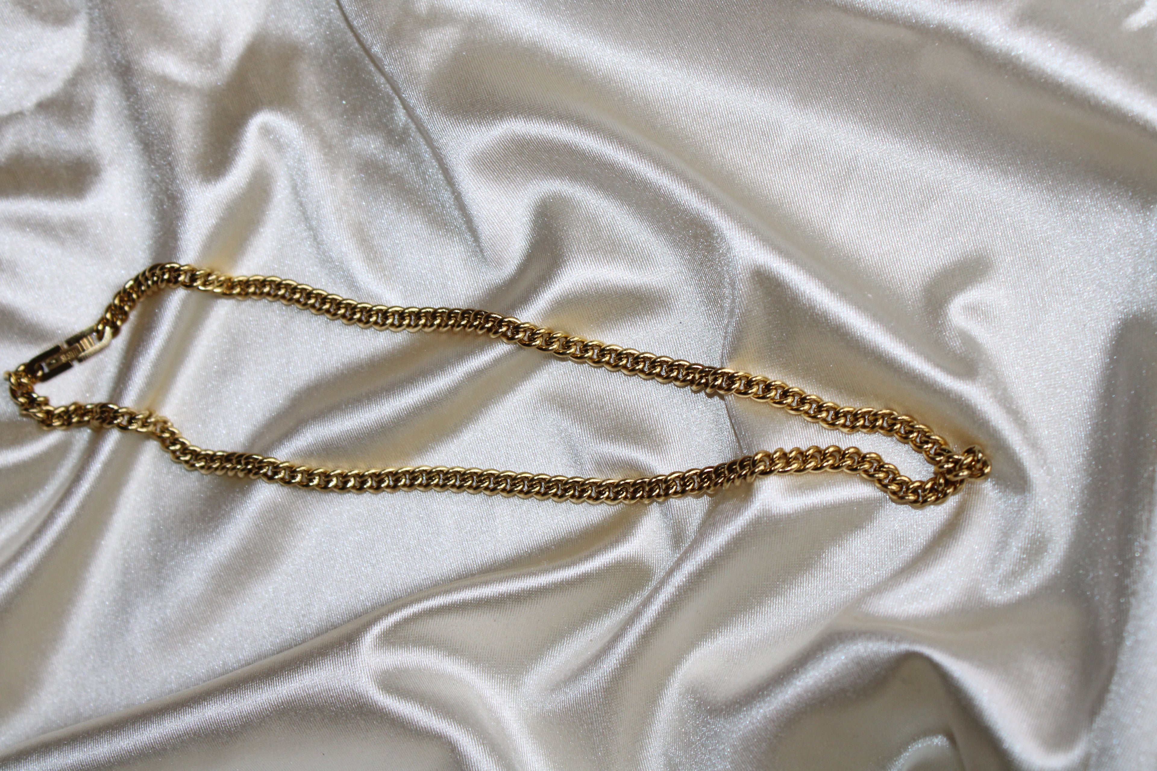 Stainless Steel Gold Cuban Link