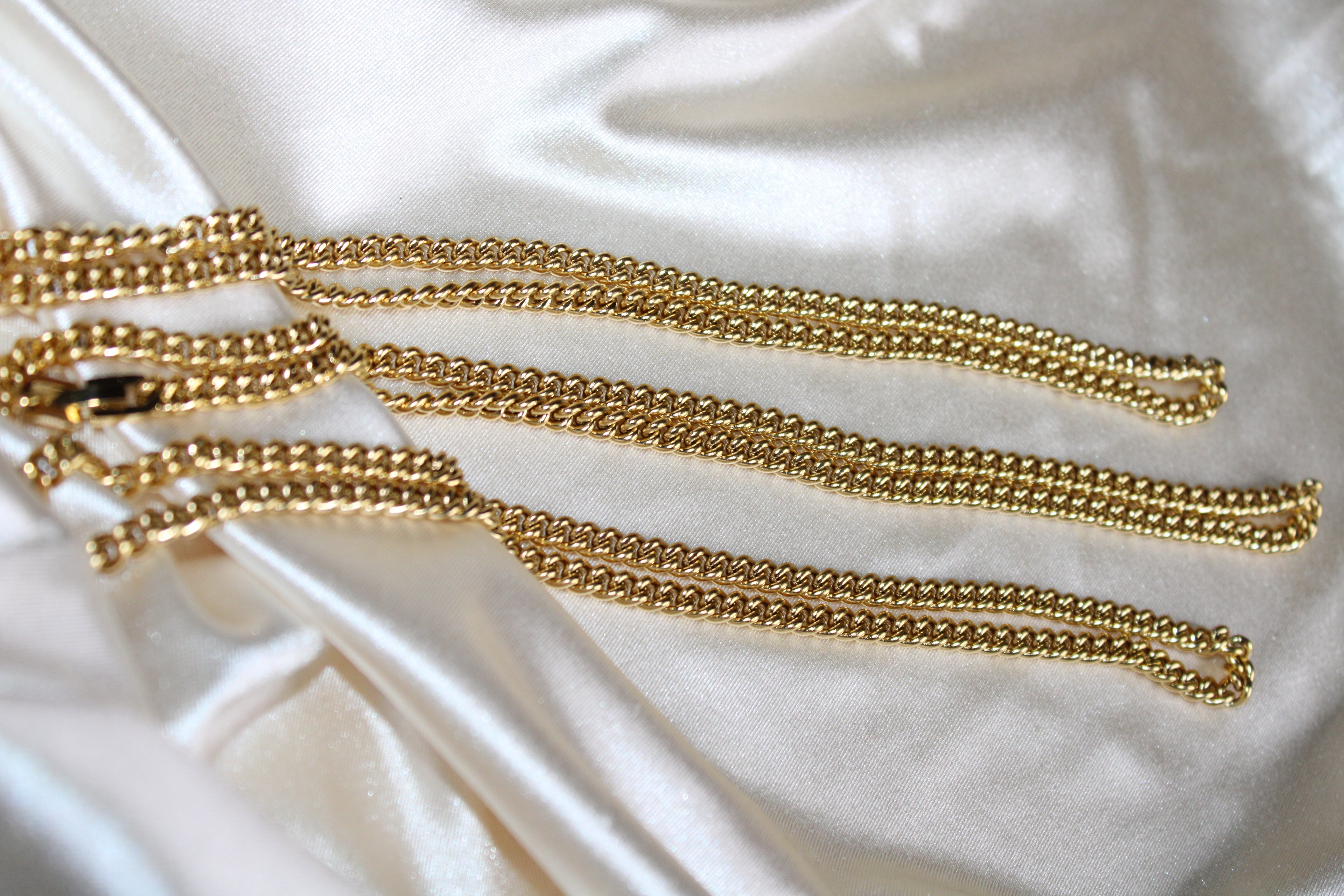 Stainless Steel Gold Cuban Link