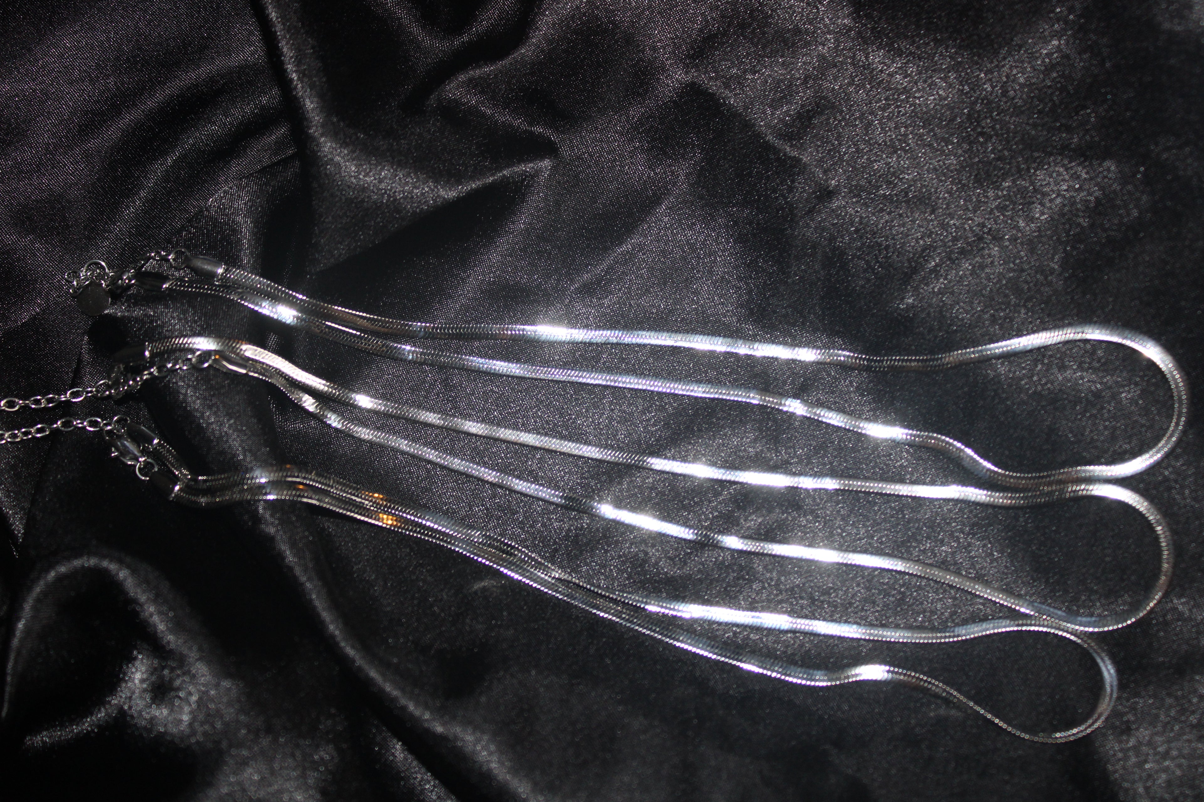 Silver Platted Stainless Steel Snake Chain