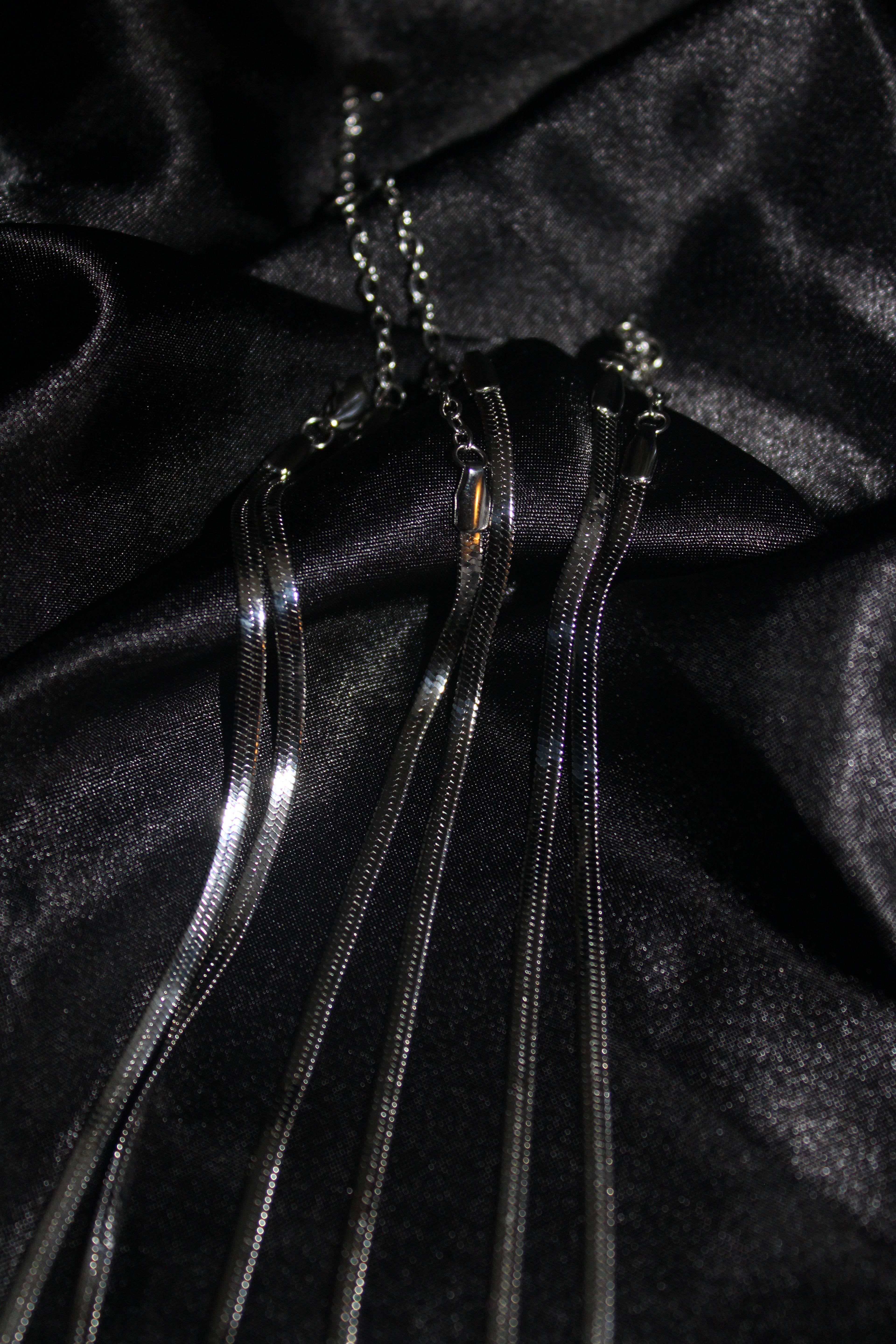 Silver Platted Stainless Steel Snake Chain